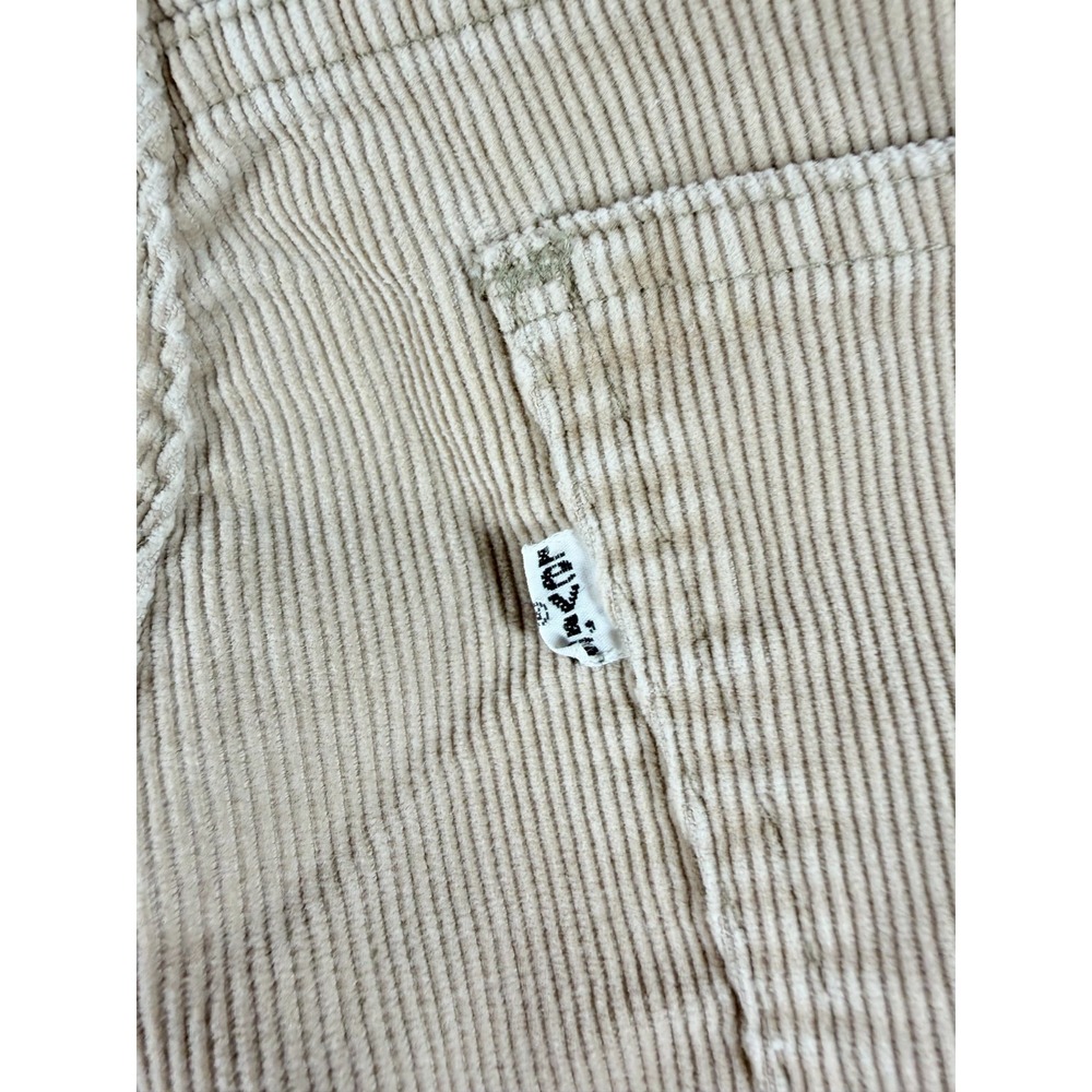 Levi's White Tab Corduroy Flare Pants Womens Tan Low Rise Y2K - Picture 10 of 11